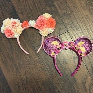 DISNEY EPCOT flower and garden festival Floral and Glitter Mouse Ear Headbands